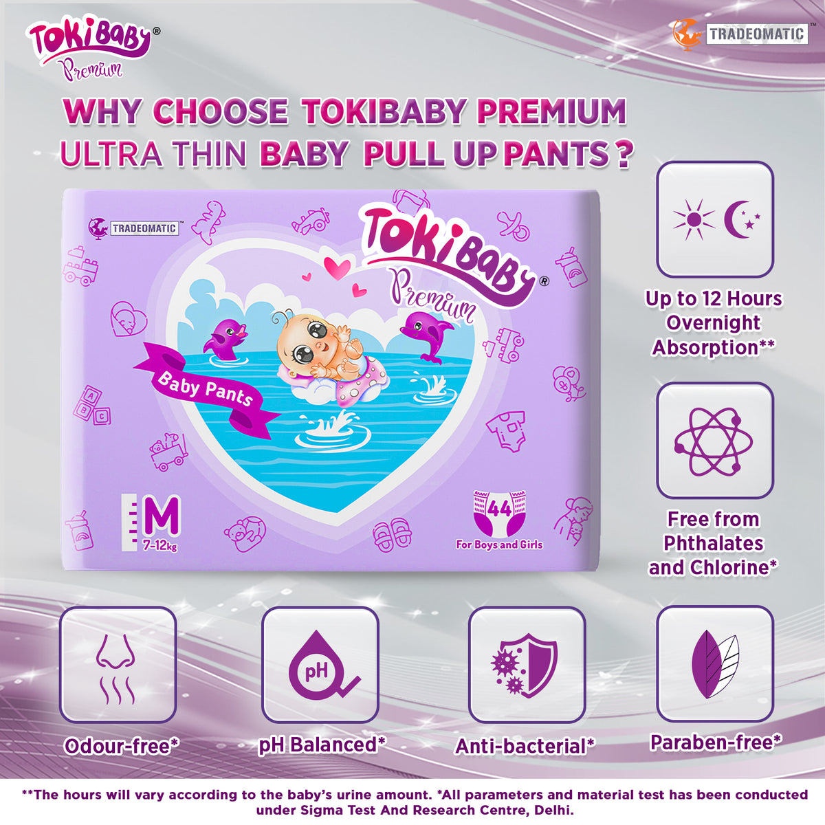 TokiBaby Premium Care Pants, Pant Style Baby Diapers, All-in-1 Diapers Pants (Copy)